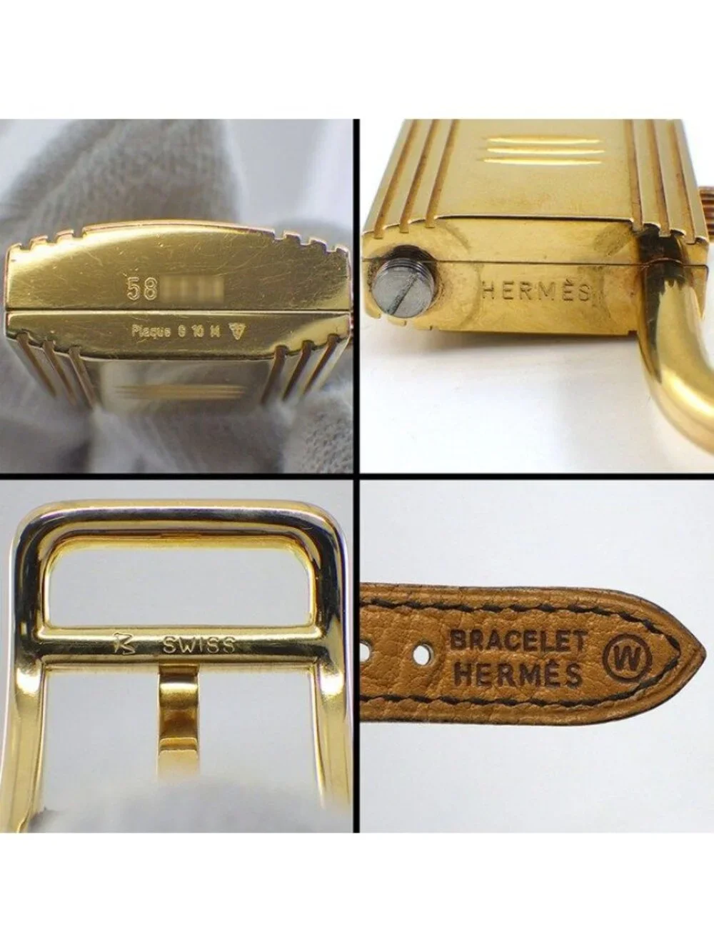 Hermes Watch Kelly Gold